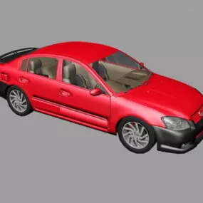 Red Nissan Altima Car 3d model