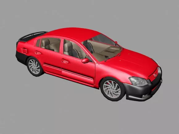 Vintage Car Vector W8 1989 3d model