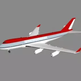 Northwest Airline Boeing 747 Plane 3d model