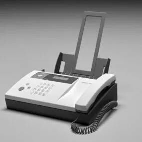 Office Fax Device 3d model