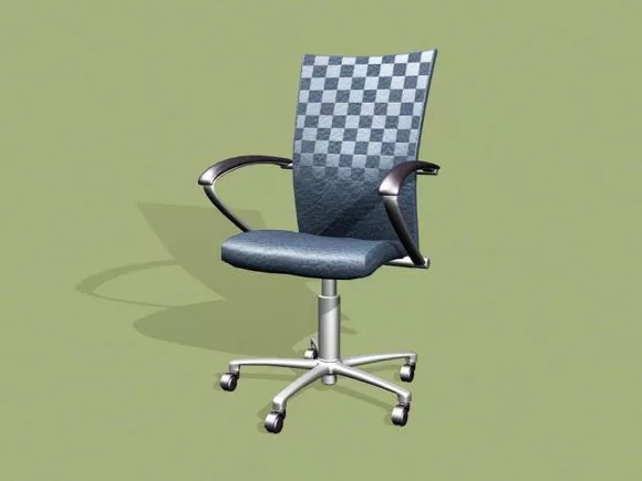 Bar Chair Read Leather Seat Pad 3d model