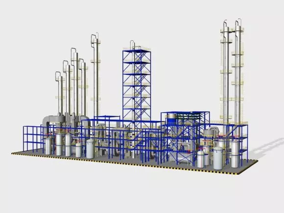 Industrial Hydrocyclone Machine 3d model