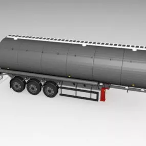 Oil Tank Trailer 3d model