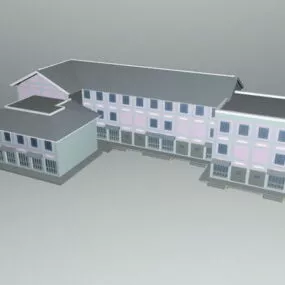 Old Headquarter Buildings 3d model