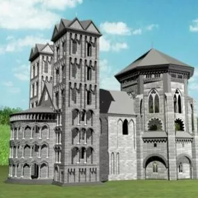 Old Rock Castle 3d model