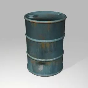 Rustic Fuel Barrel 3d model