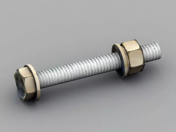 Pulley Hook Triple 3d model