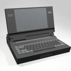 Old Vintage Laptop 3d model