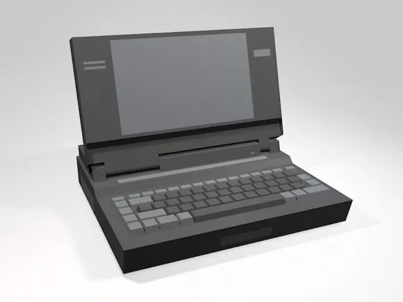 Old Vintage Laptop 3d model Old Vintage Laptop 3d model