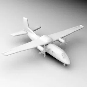 Vintage Propeller Plane 3d model