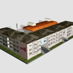 Old Restaurant Apartment 3d model