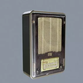 Vintage Old Radio Box 3d model