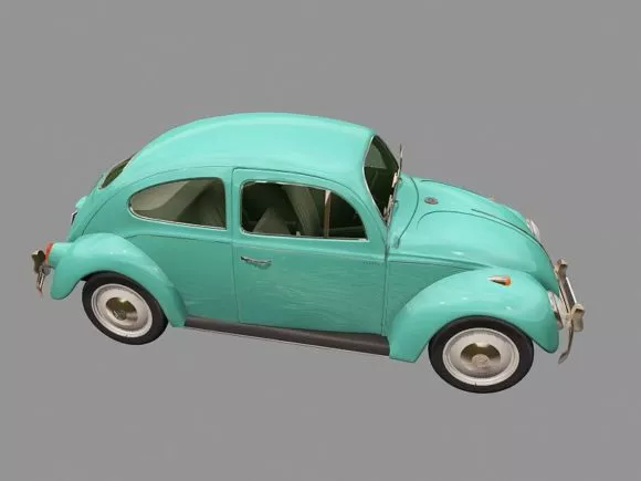 Volkswagen Beetle Lowpoly 3d model