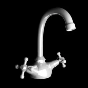 Low Poly Washbasin Tap 3d model