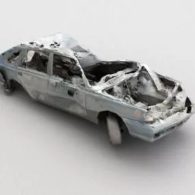 Wrecked Car 3d model