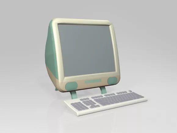 Two-door Refrigerator 3d model