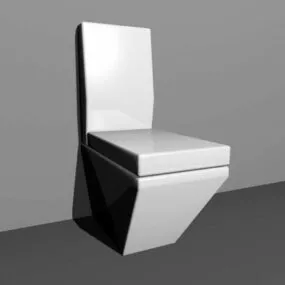 Modern One Piece Toilet 3d model