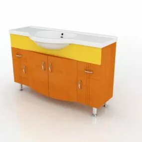 Bathroom Vanity Modern Cabinet 3d model