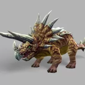 Triceratops Dinosaur Creature 3d model