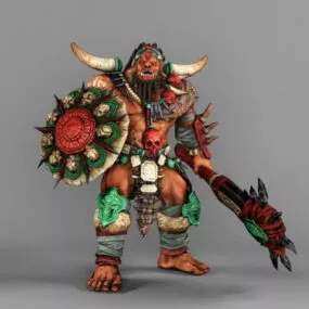 Orc Mauler Character 3d model