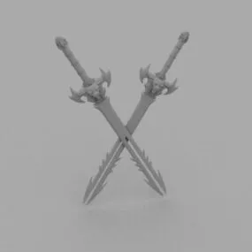 Orc Sword Gaming Set 3d model