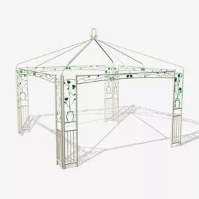 Outdoor Garden Gazebo Structure 3d model