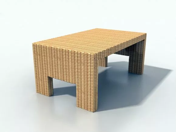 Neo Modern Work Table 3d model