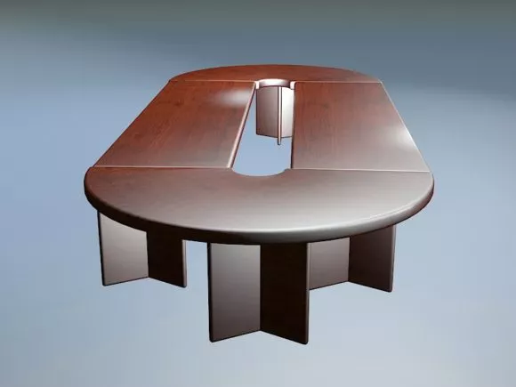 Drawing Table With Chair And Lamp 3d model