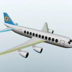 Passenger Airplane Airliner 3d model