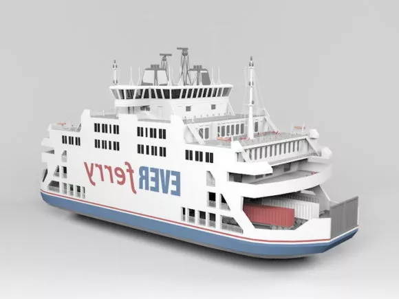 Passenger Ferry 3d model Passenger Ferry 3d model