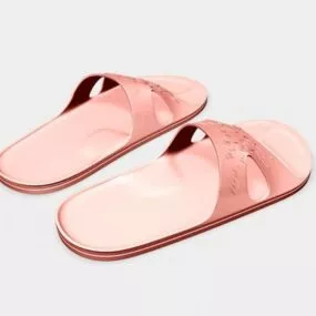 Lady Beach Slippers 3d model