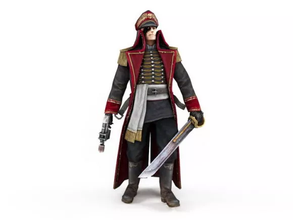 Battle Field Character 3d model