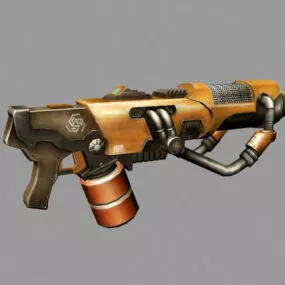 Plasma Rifle Gun Concept 3d model