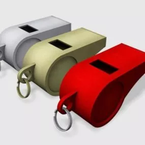 Whistles Set 3d model