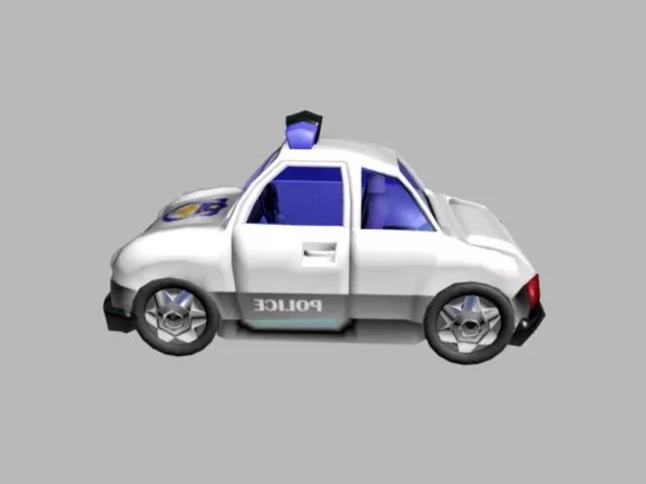 Cartoon Elephant Car 3d model