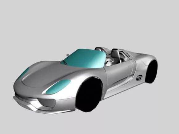 Engine Car Vintage Style 3d model