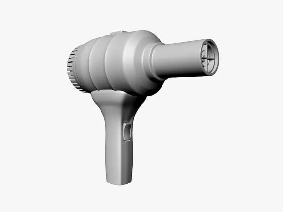 Small Red And White Vertical Air 3d model