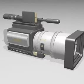 Old Professional Video Camera 3d model