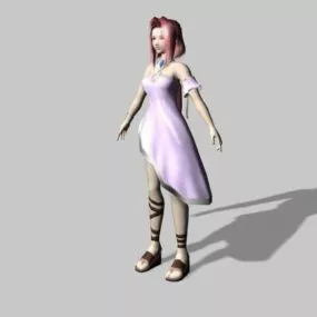 Anime Princess Beautiful Girl 3d model