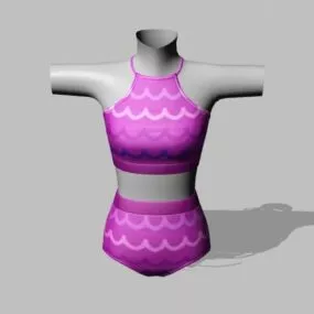 Lady Bathing Suit 3d model