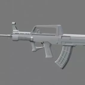 Assault Rifle Qbz95 Bullpup 3d model