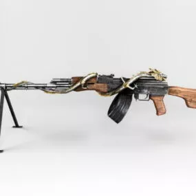 Rpk Gun With Decoration 3d model