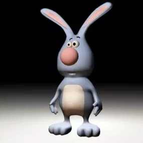 Funny Cartoon Rabbit 3d model