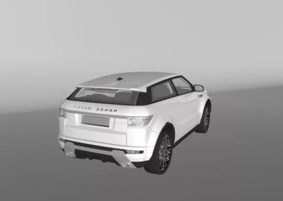 Purple Classic Car 3d model