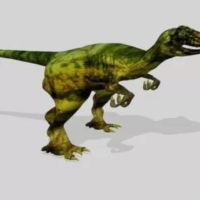 Raptor Dinosaur Running Pose 3d model