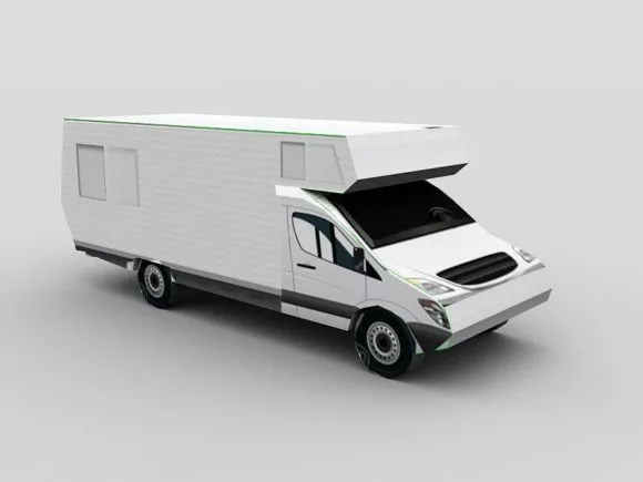 Recreational Van Vehicle 3d model Recreational Van Vehicle 3d model
