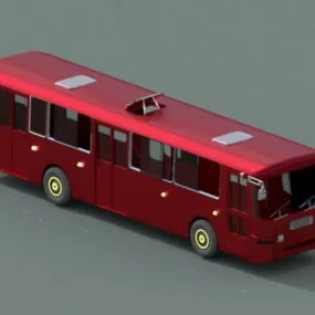 Red Bus 3d model