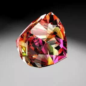 Red Ruby Diamond 3d model