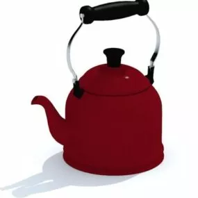 Red Kettle 3d model
