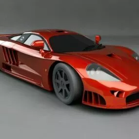 Red Super Car Ferrari 3d model